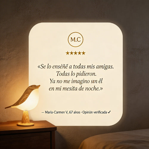 BirdZen - Lámpara de Mesilla